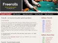 Freerolls - tournois de poker gratuit