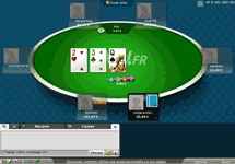 table de jeux de poker sur PMU Poker