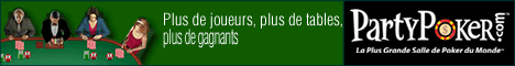 Freerolls et tournois de poker gratuit sur PartyPoker